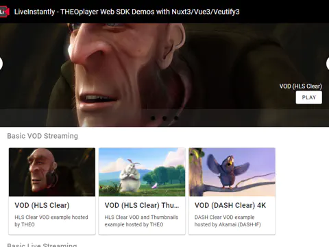 Featured Image for THEOplayer Player Demo Web App